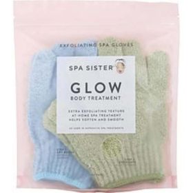 Spa Accessories By Spa Accessories Spa Sister Twin Exfoliating Gloves Treatment (sage & Blue) For Anyone