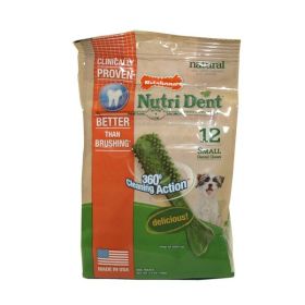 Nylabone Nutri Dent SIMPLE Natural Dental Fresh Breath Flavored Chew Treats 1ea-SMall; 12 ct