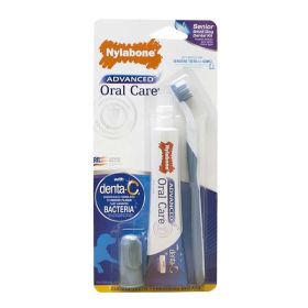 Nylabone Advanced Oral Care Senior Dog Dental Kit Original; Bacon; 1ea-Senior Dog 3 ct