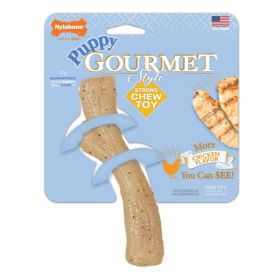 Nylabone Puppy Gourmet Style Strong Chew Toy Stick Chicken 1ea-Medium-Wolf (1 ct)