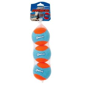 Chuckit! Amphibious Balls Dog Toy Blue; Orange 3 Pack Medium