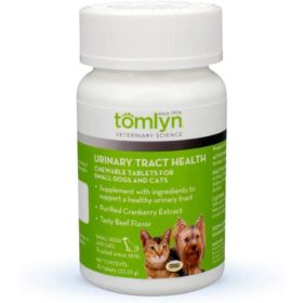 Tomlyn Urinary Tract Health Chewable Tablets for Cats and Dogs 30 Count