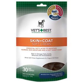 Vets Best Skin Coat Soft Chews 1ea-4.2 oz; 30 ct