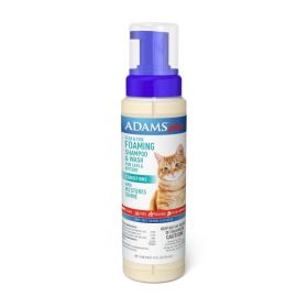 Adams Plus Flea and Tick Foaming Shampoo and Wash for Cats and Kittens