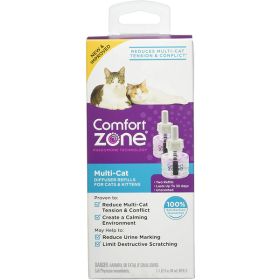 Comfort Zone Multicat Calming Diffuser Refill; 48 ml-2 Pack; 60 Day Use 2 pack