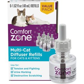 Comfort Zone Multicat Calming Diffuser Refill; 48 ml- 1 Refill; 30 day use 1 refill