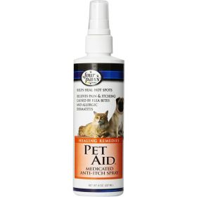 Four Paws Healthy Promise Pet Aid FastActing Anti Itch Spray for Dogs Cats Anti Itch; 1ea-8 Oz.