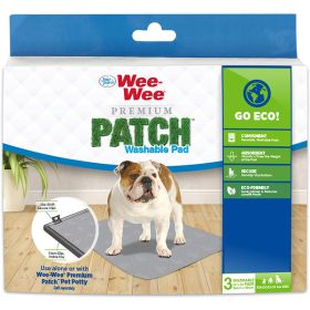 Four Paws Wee-Wee Premium Patch Reusable Pee Pad for Dogs; 3 Count Standard 22" x 23"