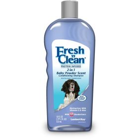 Fresh N Clean 2in1 Protein Infused Conditioning Shampoo Baby Powder Scent 18 fl. oz