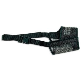 Best Fit Adjustable Mesh Dog Muzzle, Black, 8" (06)