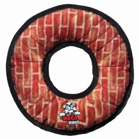 Tuffy Mega Ring Extremely Dog Toy Red 2 in x 13 in x 13 in