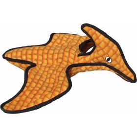 Tuffy Dinosaur Series Dog Toy Pteradactyl Orange 23 in