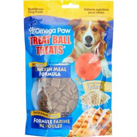 Omega Paw Tricky Treat Ball Dog Treats Chicken 7 oz