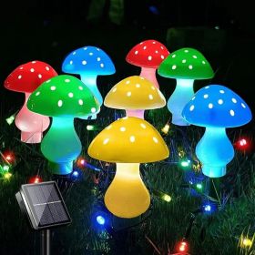 Solar Mushroom Light; Multi-Color Changing LED Outdoor Flowers Garden Courtyard Yard Patio Outside Christmas Holiday Decor; LED Lights (size: Solar 12Lights)