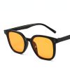 Square Sunglasses Fashion Sun Glasses Rivets Decoration Women Sunglass Retro Female Oversized UV400 Brown Yellow Shades Eyewear