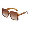 Fashion Square Sunglasses Women Oversized Glasses Retro Sunglass Men Luxury Brand Eyewear UV400 Sun Glass Gradient Brown Shades