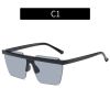 Fashion Rimless Square Sunglasses Women Glasses Retro Sunglass Men Ocean Lens Eyewear UV400 Sun Glass Gradient Brown Shades