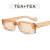 Fashion Rectangle Sunglasses Women Gradient Color Frame Glasses Retro Sunglass Men Outdoor Eyewear UV400 Sun Glass Brown Shades