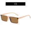 Fashion Rectang Sunglasses Women Glasses Retro Leopard Sunglass Men Luxury Designer Eyewear UV400 Sun Glass Brown Shades