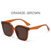 Fashion Square Sunglasses Women Rivets Sunglass Vintage Large Frame Sun Glass Men Luxury Brand Design Eyewear UV400 Brown Shades