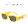 Fashion Small Square Sunglasses Women Retro Shades UV400 Black Brown Ocean Gradient Lens Men Club Sun Glasses