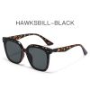 Fashion Square Sunglasses Women Rivets Sunglass Vintage Large Frame Sun Glass Men Luxury Brand Design Eyewear UV400 Brown Shades