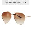 Fashion Pilot Double Bean Sunglasses Women Sunglass Vintage Sun Glass Men Luxury Brand Design Eyewear UV400 Gradient Ocean Shade