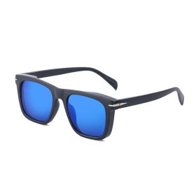 Fashion Square Sunglasses Women Leopard Glasses Retro Sunglass Men Luxury Designer Eyewear UV400 Sun Glass Yellow Clear Shades (Lens Color: black blue)