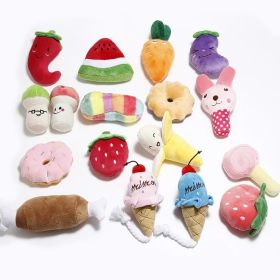 Dog Toy Sounding Bite Resistant Dental Chew Pet Toy Plush Teddy VIP Puppy Pet Product Dog Bites Toy (Color: Powder Sweet And Sweet Ring)