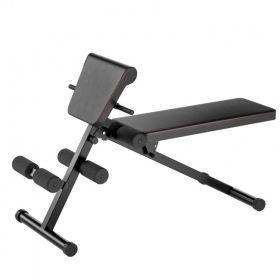 Home Gym Adjustable Multi-Functional Full Body Exercise Weight Bench (Color: Black)