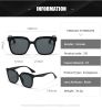 Fashion Square Sunglasses Women Rivets Sunglass Vintage Large Frame Sun Glass Men Luxury Brand Design Eyewear UV400 Brown Shades