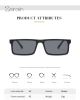 Fashion Rectang Sunglasses Women Glasses Retro Leopard Sunglass Men Luxury Designer Eyewear UV400 Sun Glass Brown Shades