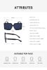 Fashion Square Sunglasses Women Oversized Glasses Retro Sunglass Men Luxury Brand Eyewear UV400 Sun Glass Gradient Brown Shades