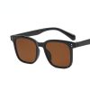 Fashion Square Sunglasses Women Rivets Sunglass Vintage Sun Glass Men Luxury Brand Design Eyewear UV400 Brown Transparent Shades