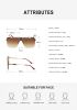 New Large Frame Sunglasses Men's Box Sunglasses