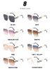 Fashion Square Sunglasses Women Rimless Glasses Retro Brown Sunglass Men Luxury Designer Eyewear UV400 Sun Glass Gradient Shades