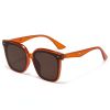 Fashion Square Sunglasses Women Rivets Sunglass Vintage Large Frame Sun Glass Men Luxury Brand Design Eyewear UV400 Brown Shades