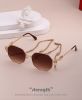 Women's chain sunglasses lanyard irregular sunglasses