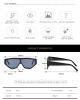 Fashion One Piece Windfroof Sunglasses Women Glasses Retro Sunglass Men Luxury Designer Eyewear UV400 Sun Glass Gradient Shades