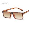 Fashion Rectang Sunglasses Women Glasses Retro Leopard Sunglass Men Luxury Designer Eyewear UV400 Sun Glass Brown Shades