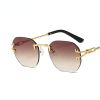 Fashion Riless Sunglasses Women Square Glasses Retro Sunglass Men Luxury Designer Eyewear UV400 Sun Glass Gradient Brown Shades